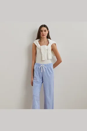 Ralph Lauren Pantaloni in jersey di cotone a righe