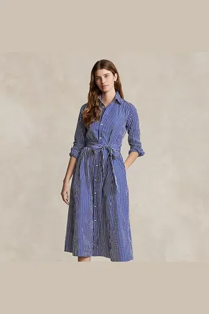 Ralph Lauren Chemisier a righe con cintura