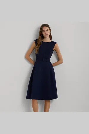 Ralph Lauren Abito da cocktail in faglia e jersey