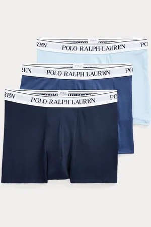 Ralph Lauren Tre paia di boxer in cotone stretch