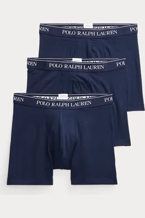 Ralph Lauren Tre paia di boxer in cotone stretch