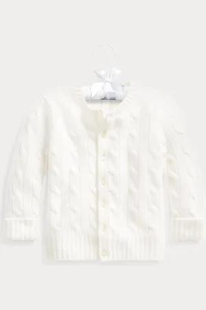 Ralph Lauren Cardigan in cashmere a trecce