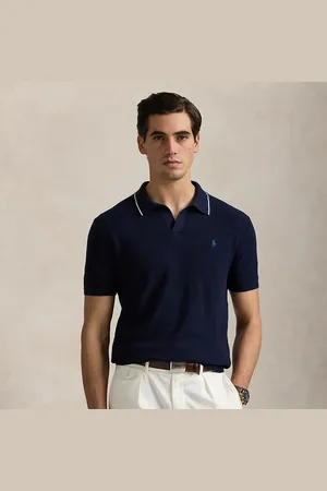 Ralph Lauren Maglia in cotone e lino effetto texture