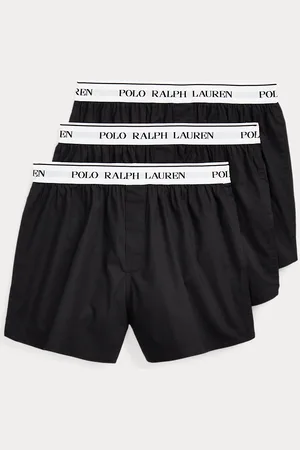 Ralph Lauren Tre paia di boxer in cotone stretch