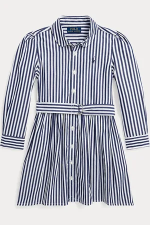Ralph Lauren Chemisier in cotone a righe con cintura
