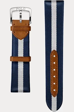Ralph Lauren Cinturino da orologio in seta a righe
