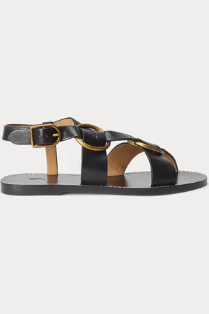 Ralph Lauren Sandali in pelle con doppio anello