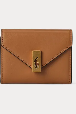 Ralph Lauren Portacarte Polo ID ripiegato in pelle