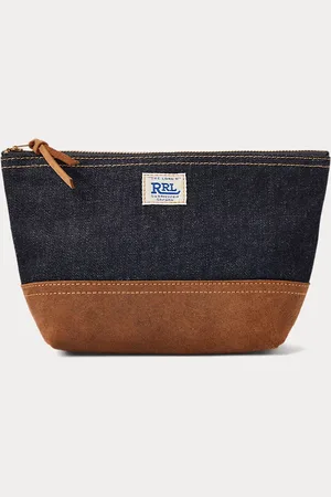 Ralph Lauren Pochette in denim con finitura camoscio