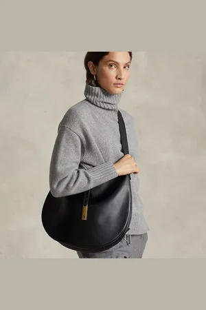 Ralph Lauren Borsa Shoulder Polo ID grande in vitello