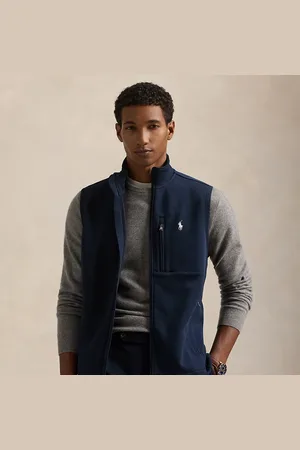 Ralph Lauren Gilet a maglia doppia collo a lupetto