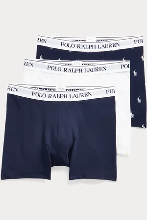 Ralph Lauren Tre paia di boxer in cotone stretch