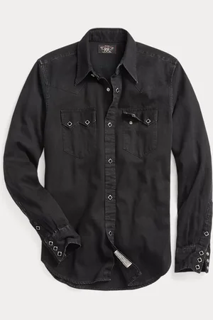 Ralph Lauren Camicia western in denim Slim-Fit
