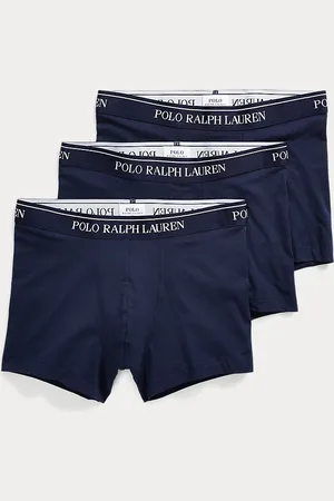 Ralph Lauren Tre paia di boxer in cotone stretch