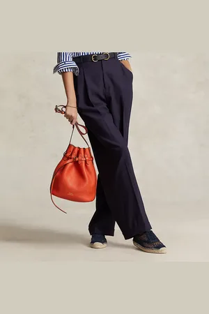 Ralph Lauren Pantaloni a gamba larga in misto lana