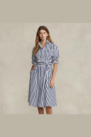 Ralph Lauren Chemisier a righe con cintura
