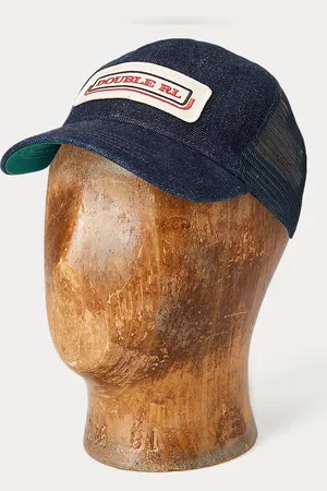 Ralph Lauren Cappellino in denim indaco con logo