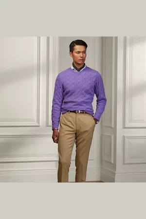 Ralph Lauren Pantaloni Gregory in lana fatti a mano