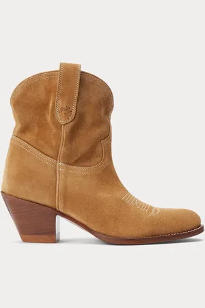 Ralph Lauren Stivali western in vitello scamosciato