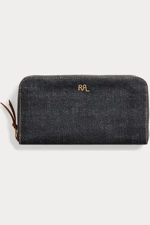 Ralph Lauren Portafoglio da viaggio in denim indaco