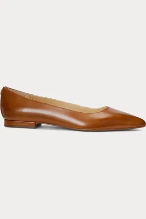 Ralph Lauren Ballerine Londyn in pelle brunita