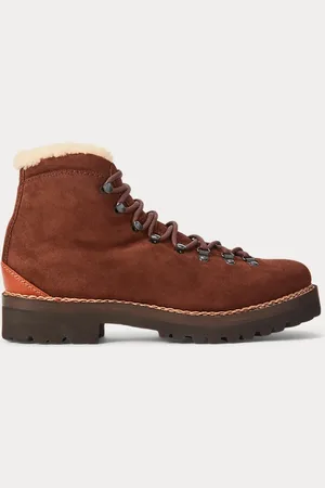Ralph Lauren Stivali Darrow in camoscio e shearling