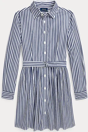 Ralph Lauren Chemisier in cotone a righe con cintura