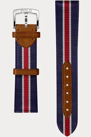 Ralph Lauren Cinturino da orologio in seta a righe