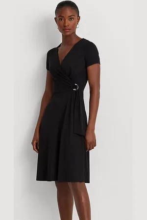 Ralph Lauren Abito in jersey scollo a V incrociato