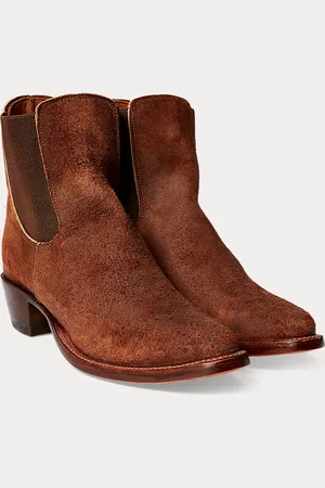 Ralph Lauren Stivali Chelsea Plainview in camoscio