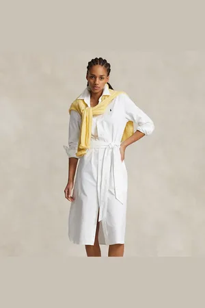 Ralph Lauren Chemisier Oxford in cotone con cintura