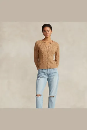 Ralph Lauren Cardigan in cashmere a trecce