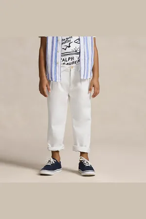 Ralph Lauren Pantaloni Whitman in chino con pieghe