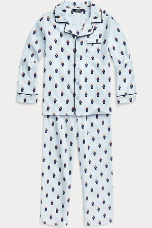 Ralph Lauren Pigiama Polo Bear in flanella di cotone