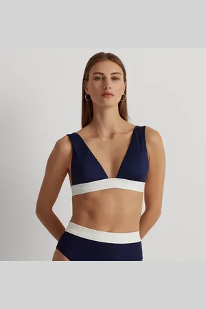 Ralph Lauren Slip da bikini bicolore a vita alta