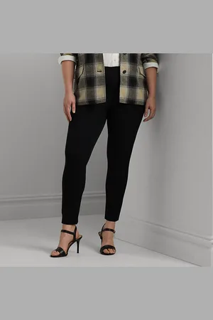 Ralph Lauren Taglie Plus - Pantaloni in cotone stretch Skinny-Fit