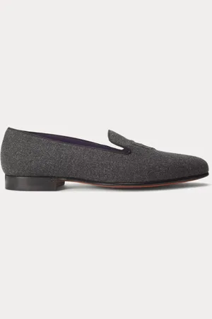 Ralph Lauren Pantofole Alonzo in flanella di lana