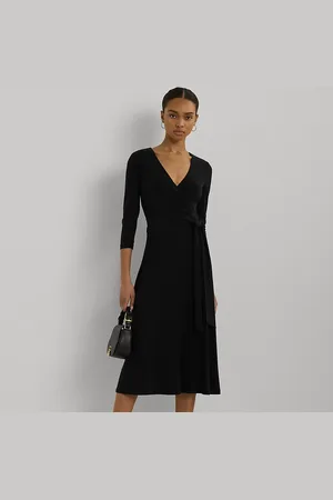Ralph Lauren Abito in jersey scollo a V incrociato