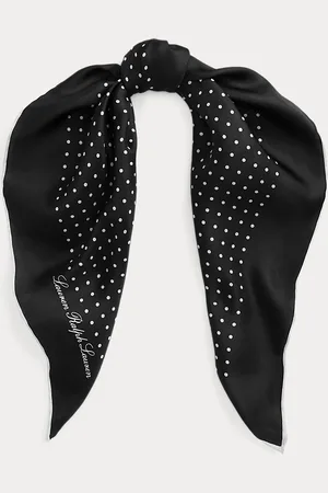 Ralph Lauren Foulard in twill di seta a pois