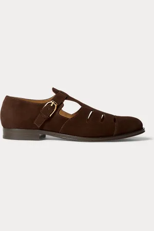 Ralph Lauren Sandali Fisherman in vitello scamosciato