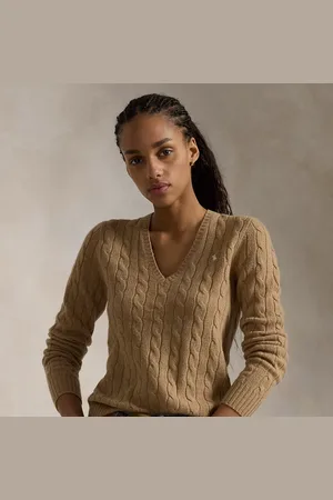 Ralph Lauren Maglia a trecce in lana e cashmere