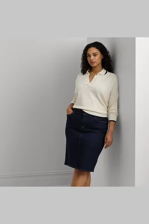Ralph Lauren Taglie Plus - Gonna in denim
