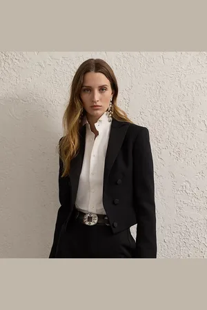 Ralph Lauren Giacca smoking Spencer in crêpe di lana