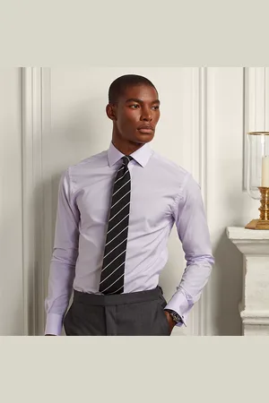 Ralph Lauren Camicia fil-à-fil polsini alla francese