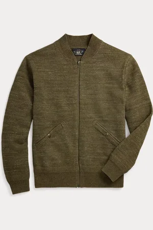 Ralph Lauren Maglia in cotone e lana con cerniera
