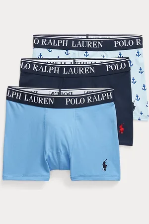 Ralph Lauren Tre paia di boxer in jersey stretch