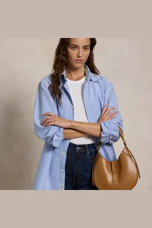 Ralph Lauren Borsa Shoulder Polo ID piccola in pelle