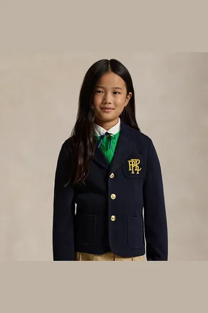 Ralph Lauren Blazer a maglia doppia con logo