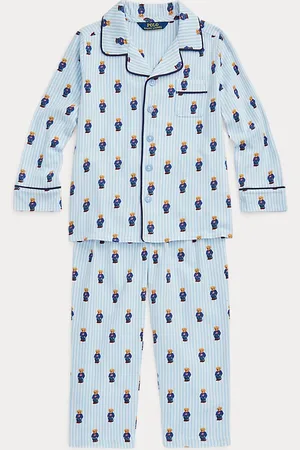 Ralph Lauren Pigiama Polo Bear in flanella di cotone
