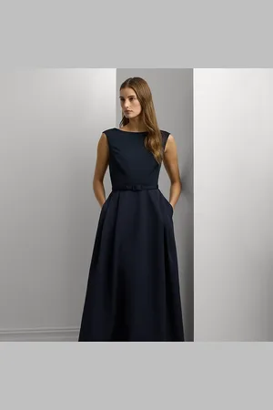 Ralph Lauren Abito in faglia e jersey con cintura